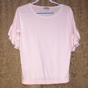 Loft Outlet Soft Pink Top woman’s Sz M Never Worn